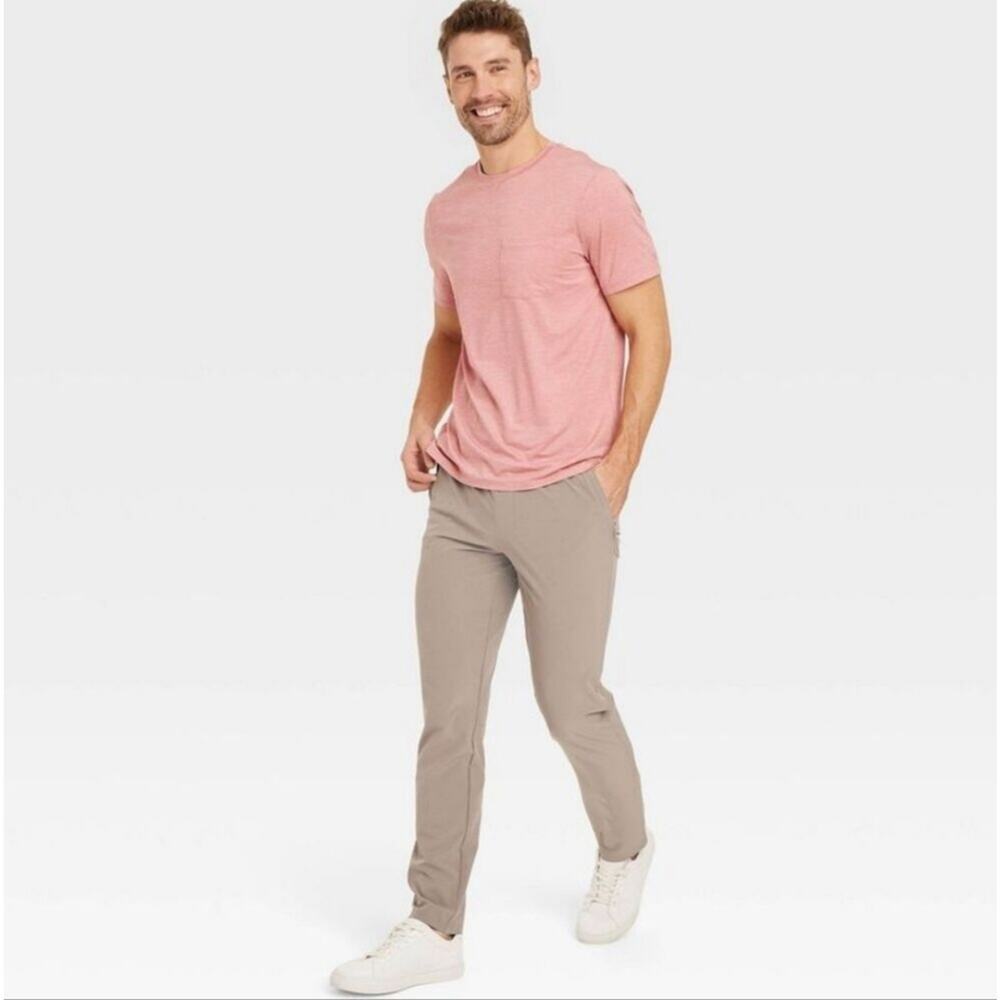All In Motion Track Woven Sports Pant Men 35.5 × 25.5 Blue Athleisure Activewear